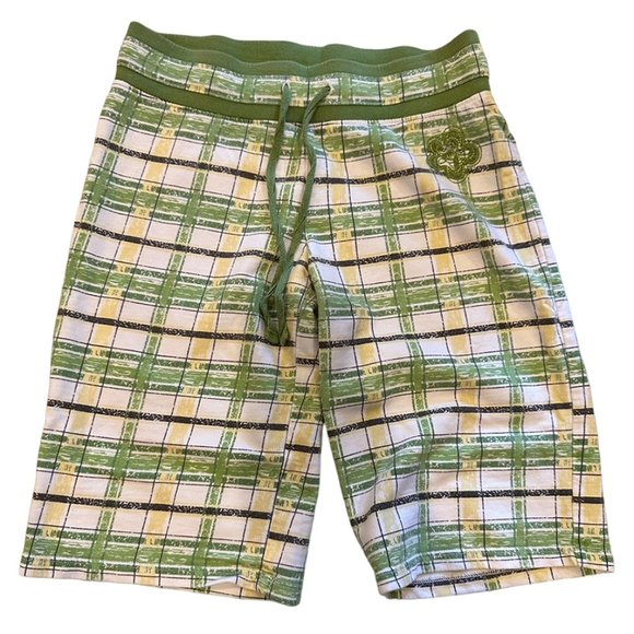 Justice Mint Green Tank Top and Green Checkered Shorts Set Size 12 Kids Like New - Picture 4 of 7